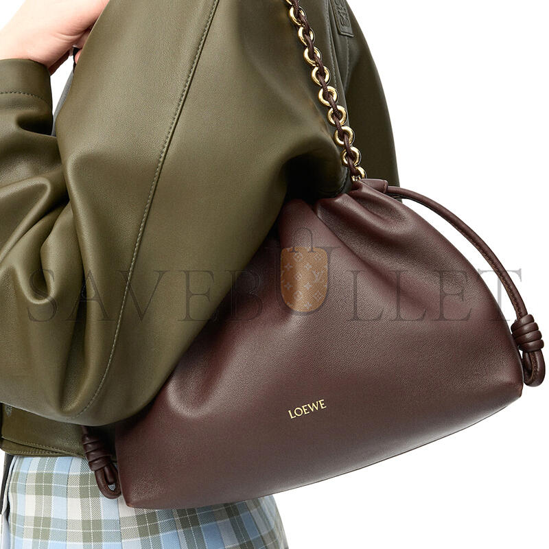 L0ew* medium flamenco purse in mellow nappa lambskin a411fcrx75 (30*20*10.5cm)